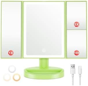 Auxmir Kosметikspiegel mit Beleuchtung und Vergrößerungserfahrung
Auxmir LED Tischspiegel für Beautyenthusiaste mit 3 Li