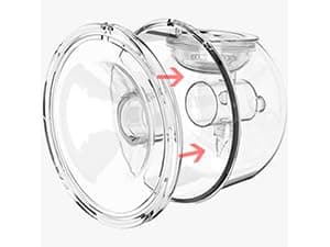 Bellababy Milchpumpe Elektrisch Tragbar, 24mm Weiß, Geräuscharm und Schmerzlos, Vielseitig Einsetzbar
