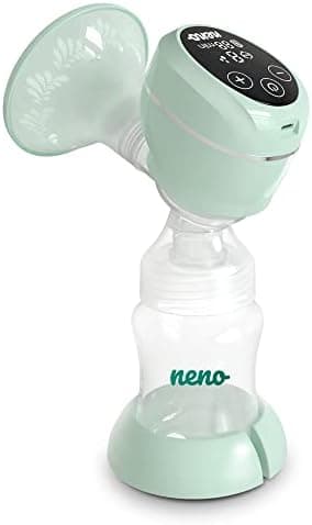 Neno Uno BPA-frei Elektrische Milchpumpe für Tragbare Muttermilch Abpumpen – Kabellos und mit LED-Anzeige – 2 Milchbeute