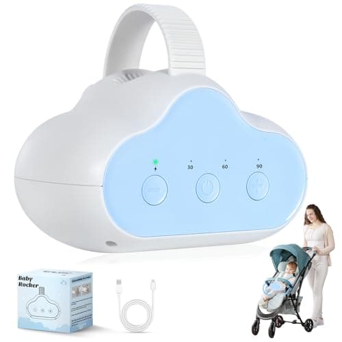 Original Wiederaufladbarer Kinderwagenschaukler (USB-C) Schlafhilfe mit Timer - 3 Einstellbare Schaukelintensitäten - Au