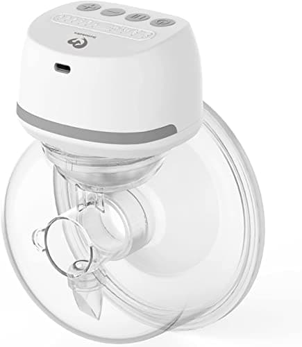 Bellababy Weisse Elektrische Milchpumpe TragbarMit 4 Modi und 6 Stufen Saugen, Geräuscharm und Schmerzlos