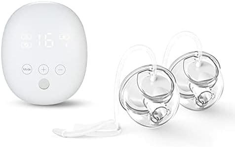 S4DW Elektrische Milchpumpe, Doppelt Tragbar Freihändig, 16 Stufen, 3 Modi, ultra still, ultra leicht, für Reisen und zu