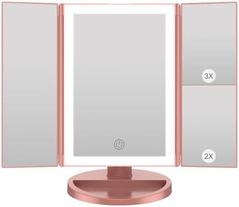WEILY Kosmetikspiegel mit LED-Beleuchtung für Perfekte Make-up-Verzierungen
| WEILY Schminkspiegel mit 3-Fach-Vergrößer