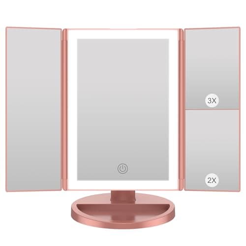 WEILY Kosmetikspiegel mit LED-Beleuchtung für Perfekte Make-up-Verzierungen
| WEILY Schminkspiegel mit 3-Fach-Vergrößer