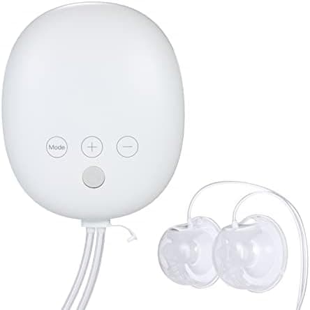 S4DW Elektrische Milchpumpe, Doppelt Tragbar Freihändig, 16 Stufen, 3 Modi, ultra still, ultra leicht, für Reisen und zu