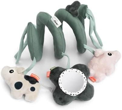 Done by Deer Activity Spirale Lalee Beige - Babyspielzeug für Baby Zubehör, ideal für unterwegs unter 0 Monate - Festmon