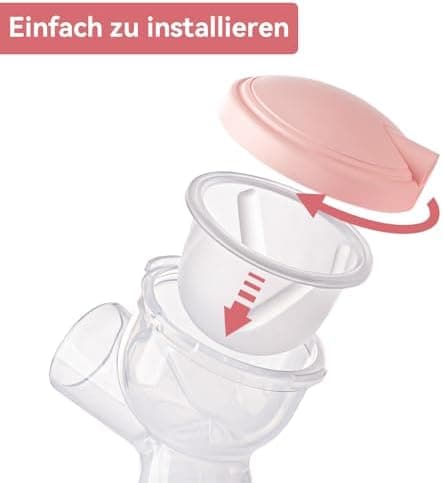 NCVI Ersatzanschluss kompatibel mit 8782 für Milchpumpen - BPA-frei, inkl. Deckel, Membran & Pumpenkörper (1 Stück)