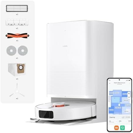 Xiaomi Robot Vacuum X20+ für Haushalte mit großen Flächen - Starkes Saugen bis 280m², LDS-Navigation, 4L Wasserreservoir