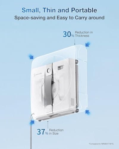 EcoVacs Winbot Mini Fensterputzroboter, intelligente Pfadplanung, 4 Reinigungsmodi, grau   
EcoVacs Winbot Mini Fensterp