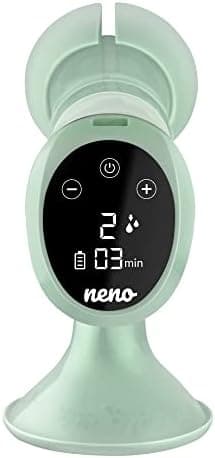 Neno Uno BPA-frei Elektrische Milchpumpe für Tragbare Muttermilch Abpumpen – Kabellos und mit LED-Anzeige – 2 Milchbeute