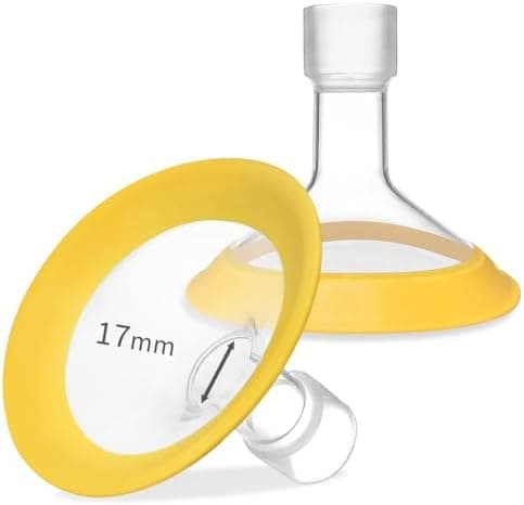 19 mm ovale Flanschschilde kompatibel mit Medela Pumpen - Ersatzteile für Style, Symphony und Swing Maxi
