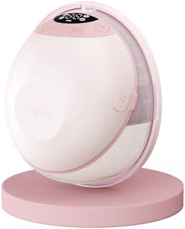 Paruu P20 Milchpumpe Elektrisch - Low Noise, 19/21/24 mm Doppelt Abgedichteter Flansch, Visualisierung der Milchmenge (H