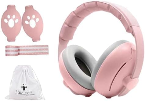 2 In 1 Gehörschutz Kopfhörer & Ohrenschütz Baby, 25db Lärmschutz, ideal für Alltag & Reisen, mit Geräuschunterdrückung f