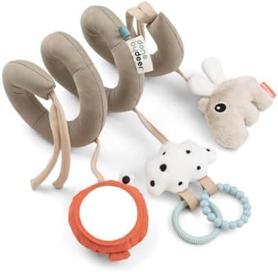 Done by Deer Activity Spirale Lalee Beige - Babyspielzeug für Baby Zubehör, ideal für unterwegs unter 0 Monate - Festmon