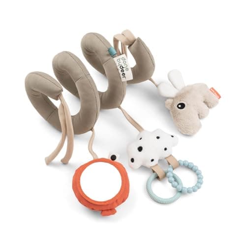 Done by Deer Activity Spirale Lalee Beige - Babyspielzeug für Baby Zubehör, ideal für unterwegs unter 0 Monate - Festmon