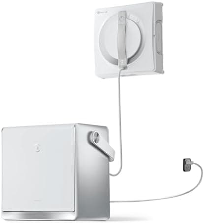 EcoVacs WinBot W2 Pro Fensterputzroboter Weiß +6-in-1 Multifunktionsstation +Aufladen im Betrieb +3-Düsen-Sprüheskopf +W