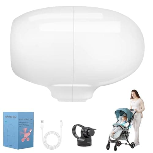 Kinderwagenschaukler - Upgradeter elektrischer Beweger mit USB-C-Anschluss - Schlafhilfe für Baby mit 40-Minuten-Timer u