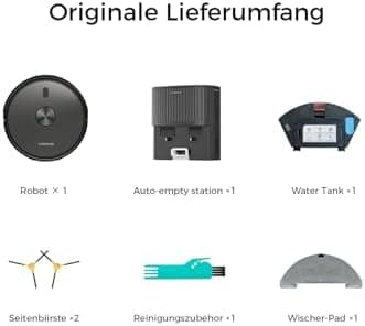 VONKO S6 Pro Saugroboter für Tierhaare & Teppiche mit 6000Pa Extreme Saugkraft und 180 Min. Laufzeit