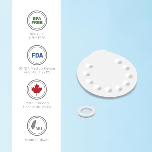 Ersatzteile Medela Harmony Handmilchpumpe - 4 Dichtungsringe und 2 Membranen von Maymom für Mamas
| Medela Harmony Hand