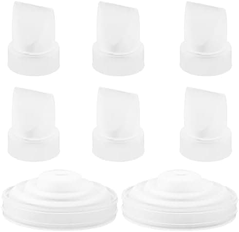 6 Stück Entenschnabel Ventile und 2 Silikon Membranen Kompatibel mit M5, Ersatzteile für Milchpumpenzubehör bei M5 Milch