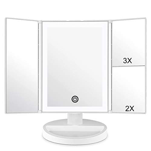 WEILY Kosmetikspiegel mit LED-Beleuchtung für Perfekte Make-up-Verzierungen
| WEILY Schminkspiegel mit 3-Fach-Vergrößer
