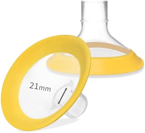 19 mm ovale Flanschschilde kompatibel mit Medela Pumpen - Ersatzteile für Style, Symphony und Swing Maxi