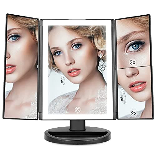 WEILY Kosmetikspiegel mit LED-Beleuchtung für Perfekte Make-up-Verzierungen
| WEILY Schminkspiegel mit 3-Fach-Vergrößer