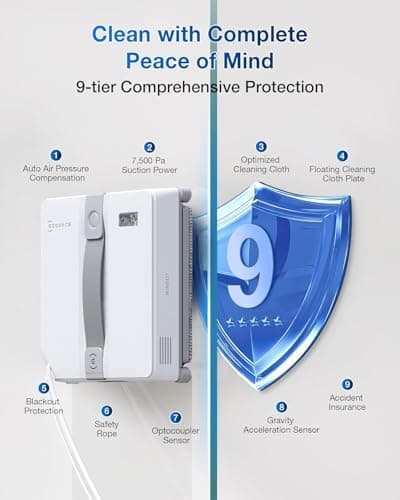 EcoVacs Winbot Mini Fensterputzroboter, intelligente Pfadplanung, 4 Reinigungsmodi, grau   
EcoVacs Winbot Mini Fensterp