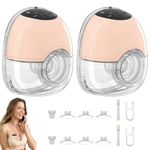 Schmerzlose 2-Stück Elektrische Milchpumpe mit 12 Stufen Handsfreepumpe und 17/19/21MM Flanschen für Mamas während der S