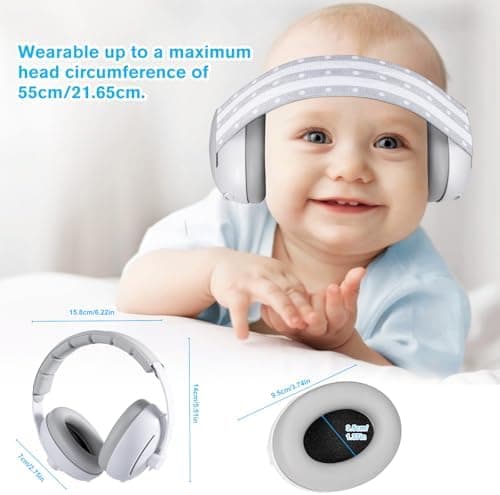 Carehabi 2 in 1 Gehörschutz für Babies und Kinder, Leicht und weich, ideal für den täglichen Gebrauch und unterwegs | Lä