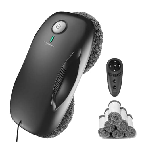 Tosima W2 Fensterputzroboter 3800 PA - automatischer Fensterroboter mit Fernbedienung, intelligenter Navigation und Kant