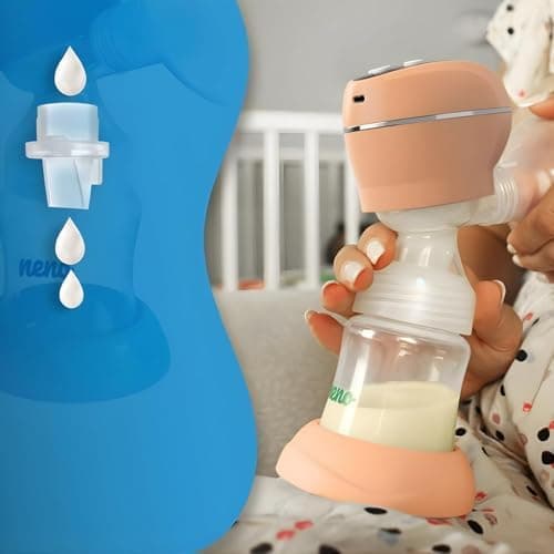 NENO Primo elektrische Milchpumpe - für Mütter - mit 2 Milchbeuteln & Sauger - 5 Modi & 9 Stufen Regulierbar - BPA-frei
