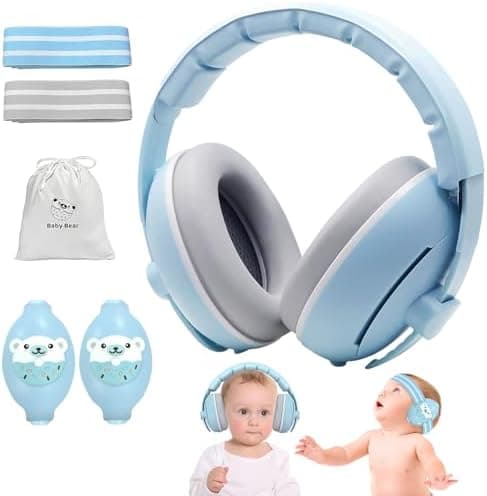2 in 1 Gehörschutz Baby Verstellbare Kopfhörer mit Lärmschutz für Kinder bis 48 Monate
| Verstellbare Baby Kopfhörer mi