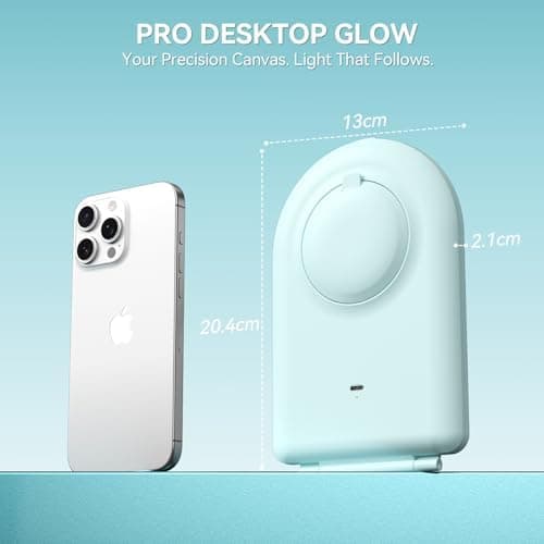 BESTOPE PRO Kosmetikspiegel mit LED-Beleuchtung für Zuhause und Reise | 10-Fach Vergrößerung, 3 Dimmbare Farblichter, Wi