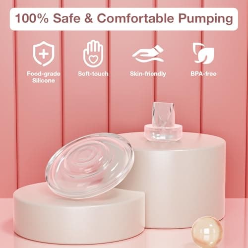 Silikon-Entenschnabelventil und 4 Silikon-Membranen für momcozy S9/S12/S9Pro/S12Pro, Ersatzteile für tragbare Milchpumpe