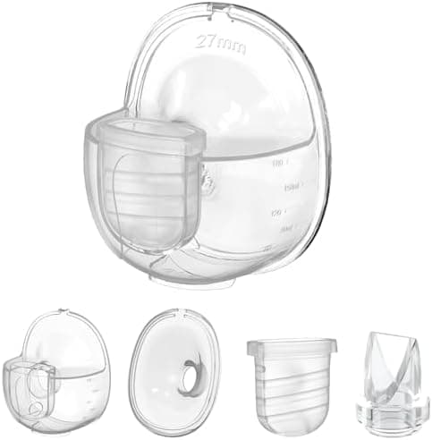 S32 Milchpumpen-Ersatzteile Kompatibel mit Nuliie 32, Lansinoh Discreet Duo & NICEGREEN Life - Flansch, Ventile, Membran