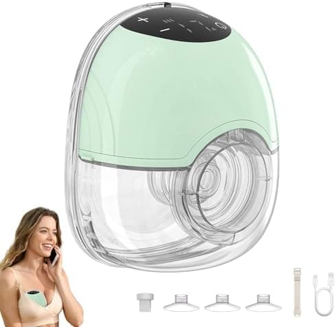 Schmerzlose 2-Stück Elektrische Milchpumpe mit 12 Stufen Handsfreepumpe und 17/19/21MM Flanschen für Mamas während der S