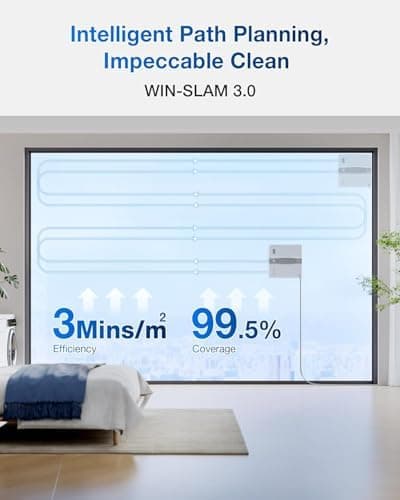 EcoVacs Winbot Mini Fensterputzroboter, intelligente Pfadplanung, 4 Reinigungsmodi, grau   
EcoVacs Winbot Mini Fensterp
