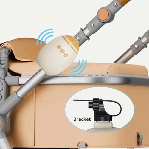Baby Rocker Kinderwagenschaukler - Wiederaufladbar mit White Noise Machine, Einschlafhilfe für Beruhigende Klänge, Tragb