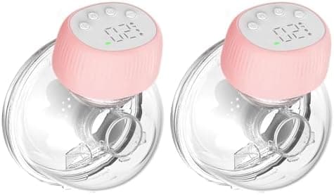 Schmerzfreie Elektrische Milchpumpe Handsfree 4 Modi 12 Stufen LED-Anzeige (2 Pack)  
Geringer Geräuschpegel Elektrische