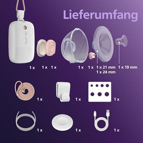 Philips AVENT Hands-free elektronische Einzelmilchpumpe für Mütter mit GreenCircle Certifizierung