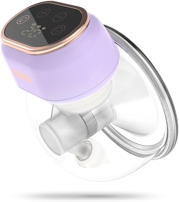 NENO Sole Milchpumpe Elektrisch - Leiser und Diskreter Betrieb - BPA-frei - Schnelles USB-C-Laden - 9 Saugstufen Freihän