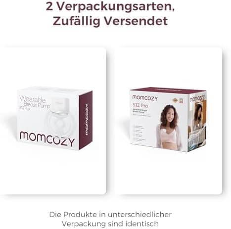 Momcozy Hands-Free Milchpumpe S12 Pro, elektrisch tragbar, 3 Modi, 24 mm, Weiß