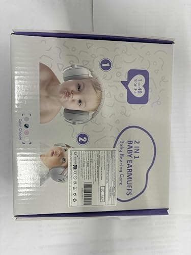 Baby Gehörschutz Kopfhörer 2-in-1 Lärmschutz Verstellbares Kopfband