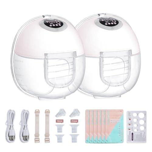 Elektrische Milchpumpe Tragbar 19/21-mm-Flansch-white BPA-frei Langlebigkeit LED-Anzeige