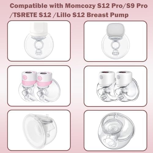Momcozy S9 Pro/S12 Pro/S9/S12 Ersatzteile: 2 Stück Entenschnabelventil und 2 Stück Silikon-Membranen, optimale Stillzube