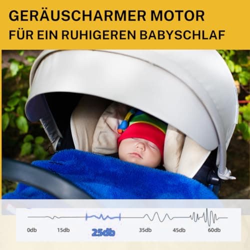 ORIGINAL-Einschlafhilfe Elektrische Kinderwagenschaukler
| Automatischer Babyschaukel-Adapter electrisch wiederaufladba