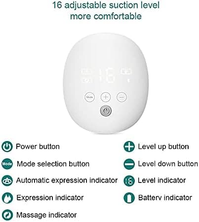 S4DW Elektrische Milchpumpe, Doppelt Tragbar Freihändig, 16 Stufen, 3 Modi, ultra still, ultra leicht, für Reisen und zu