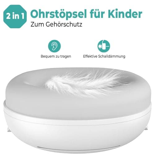 Gehörschutz für Babys und Kinder 2-in-1 CE-zertifiziert 25 dB - Komfortabler und verstellbarer Lärmschutz für Schlaf, Re