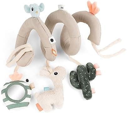 Done by Deer Activity Spirale Lalee Beige - Babyspielzeug für Baby Zubehör, ideal für unterwegs unter 0 Monate - Festmon